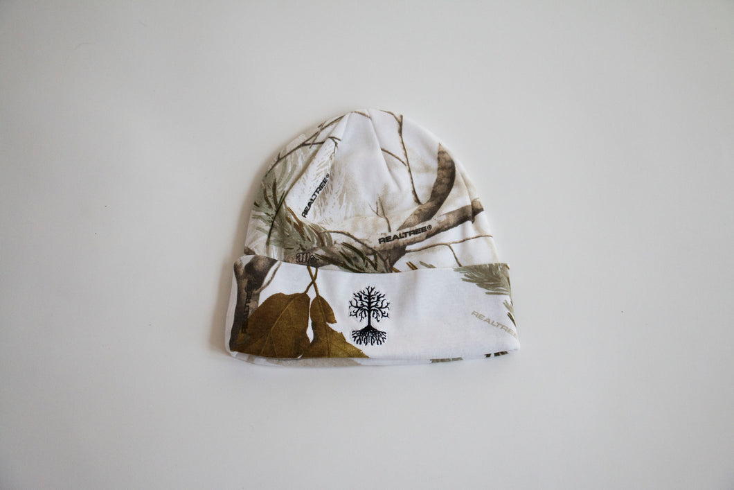 Pandect Wear Capsule 4 Embroidered Real Tree (Snow Camo) Beanie